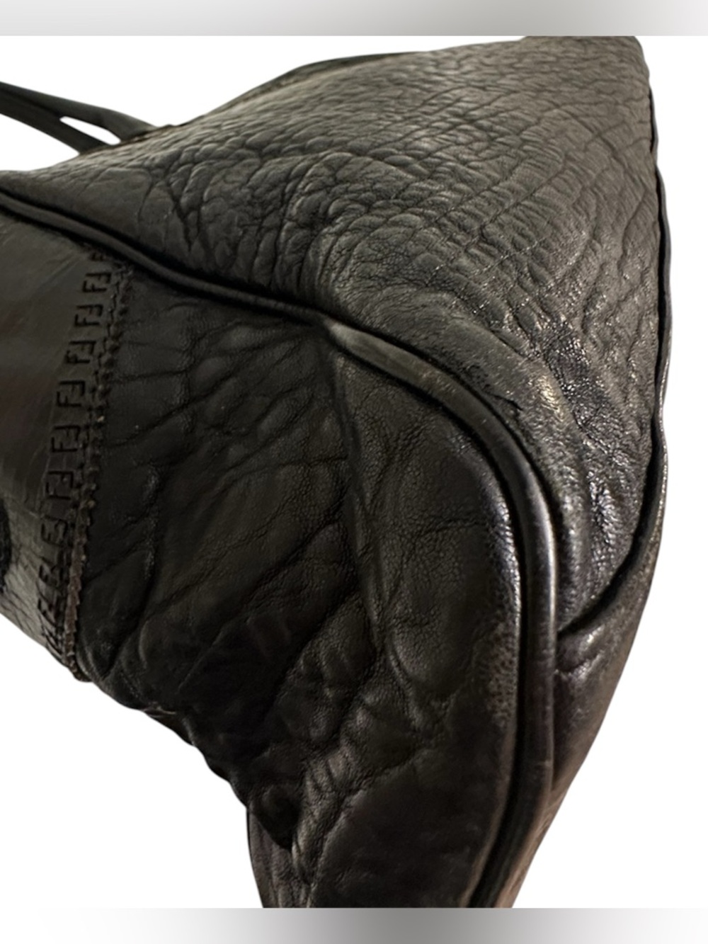 Fendi Du Jour Pebbled Leather Shoulder Bag - Picture 11 of 15